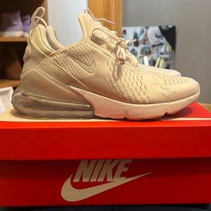 Youth All white Nike Air Max 270 (GS)